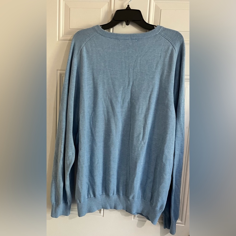 Vineyard Vines Mens XL Cotton Pullover Sweater Blue V-Neck‎ Preppy Classic Knit - Picture 5 of 8